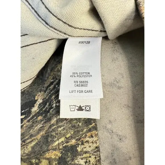 Mossy Oak Mens Camouflage Long Sleeve Chest Pockets ButtonDown Shirt LargeLong - Picture 7 of 13